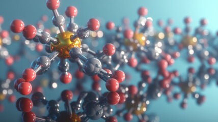 Bonding structure of materials science are relying on knowledge from physics chemistry biology and geology. Molecular structure with colorful atoms in focus