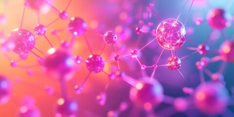 Bonding structure of materials science are relying on knowledge from physics chemistry biology and geology. Colorful abstract molecular structure visualization