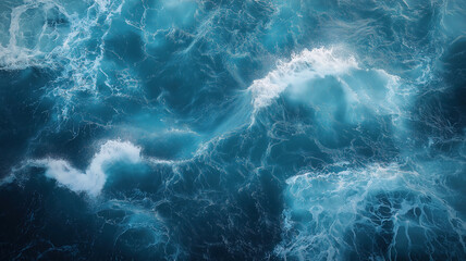 Stunning aerial view of turquoise waters and beach waves, perfect for travel and adventure