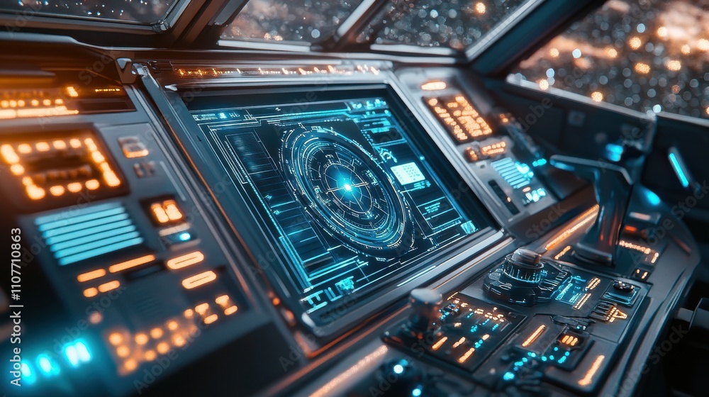 Poster close-up view of robotic navigation systems on an unmanned vessel showcasing advanced technology