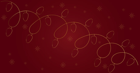 Christmas background with gold gradient, greeting card	