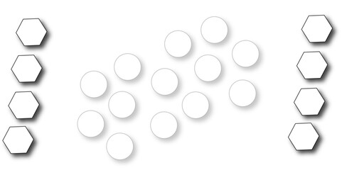 White hexagon 3D background texture. modern abstract polygonal pattern. 3d rendering illustration. Futuristic abstract banner. white and black lines 3d Hexagonal. honeycomb white Background.