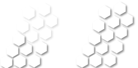 White hexagon 3D background texture. modern abstract polygonal pattern. 3d rendering illustration. Futuristic abstract banner. white and black lines 3d Hexagonal. honeycomb white Background.