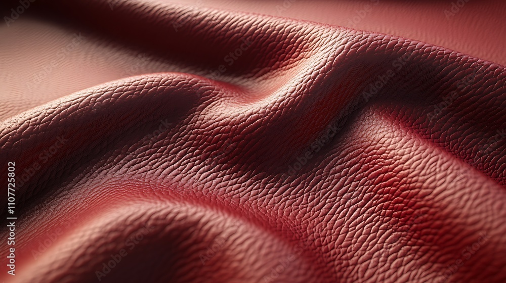 Aufkleber a vibrant solid red background featuring a subtle leather texture, ideal for design projects or back