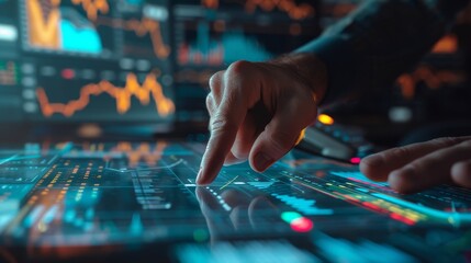 Fototapeta premium Digital Wizardry Empowering Financial Analysts with Automated Tools for Optimal Investment Strategies