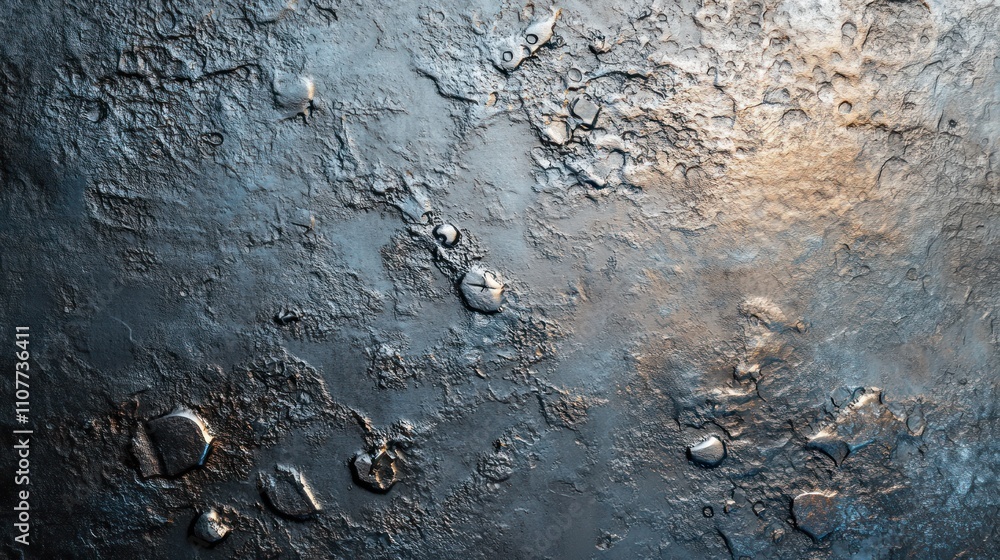 Poster dark metallic texture with embedded elements