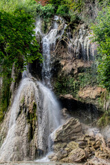 waterfall in the mountains