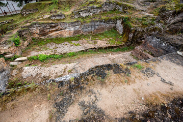 stone steps in the forest