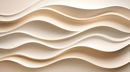 Fototapeta premium Abstract beige wavy background texture.