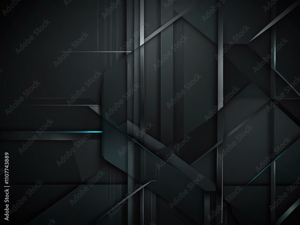 Poster modern geometric background with dark gradient lines.