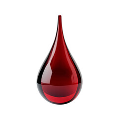 Obraz premium red wine or blood drop on png transparent background