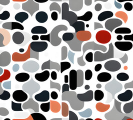 Fototapeta premium Geometric abstract background for poster, book cover, brochure, flyer or magazine cover. geometrical background with overlapping shapes in various colors.generative ai 