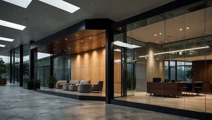 Obraz premium Modern office building design.