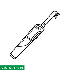 Obraz premium electric toothbrush vector icon