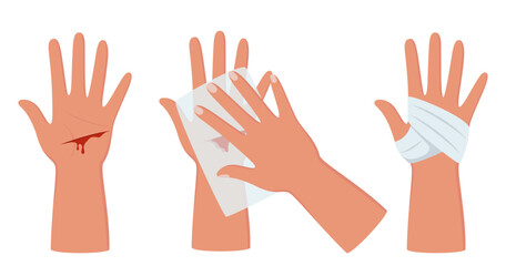 Obraz premium FirstAidTreatment1-03.eps