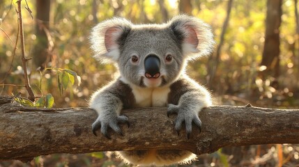 Obraz premium a koala bear on a branch