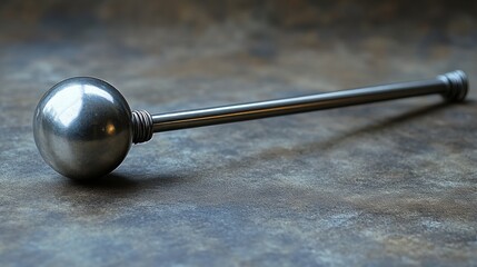 a long metal stick with a ball on it