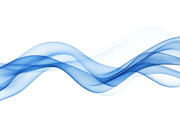 Obraz premium Calming Flowing Blue and Turquoise Waves, Soft Fluid Motion and Abstract Water Design for Relaxing and Serene Background