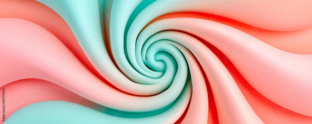 Poster a vivid swirl of pastel colors creating an abstract, mesmerizing visual effect.