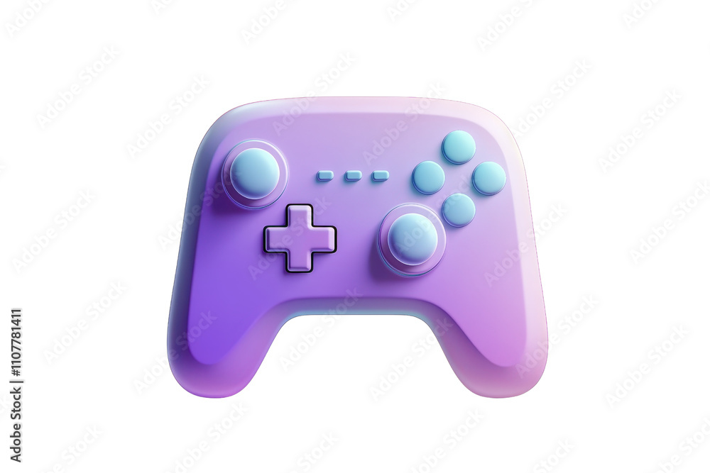 Aufkleber a modern game controller with a sleek design, featuring colorful buttons and a smooth finish.