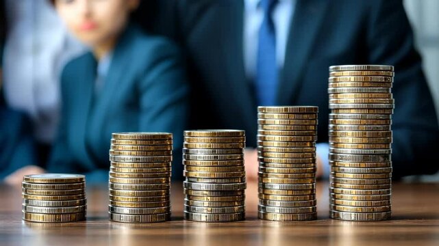 Stacks of coins representing Family consulting advisor on estate tax planning, balancing liabilities, inheritance clarity