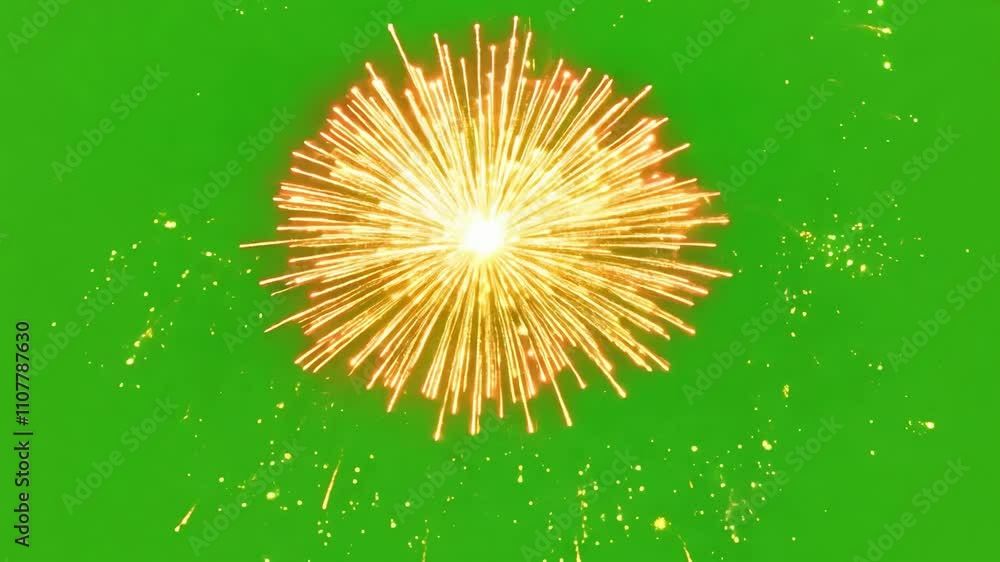 Aufkleber bright fireworks explode in the dark sky, creating an enchanting display of colors and patterns that