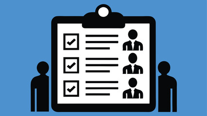 brainstorm or work discussion, task or meeting reminder clipboard, business people meeting with agenda checklist