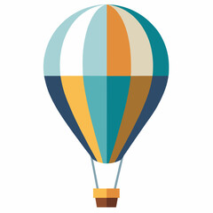 Fototapeta premium 3D Air Balloon Isolated on White Background
