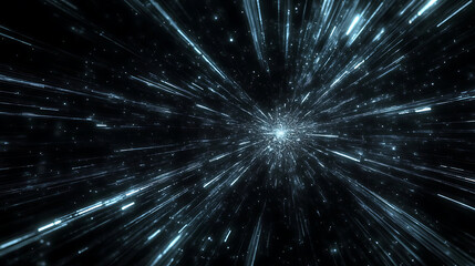 A bright blue galaxy with a lot of stars