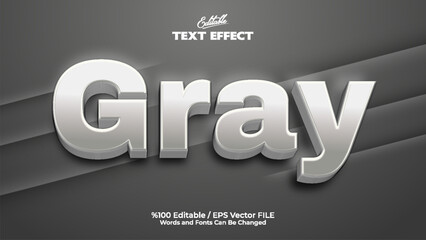 Obraz premium Editable Gray Text Effect