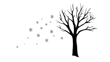 Fototapeta premium tree silhouette with roots
