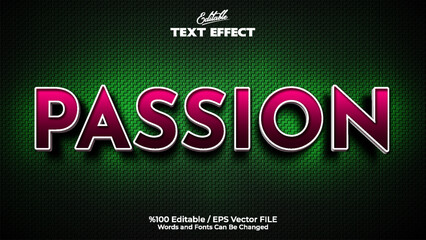 Editable Passion Text Effect