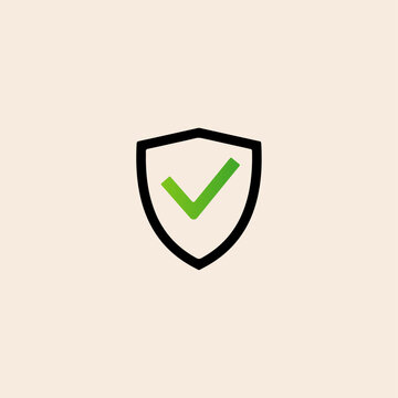 Vector shiled icon, flat design best shield icon vector design.