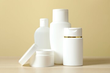 Personal hygiene products on the table