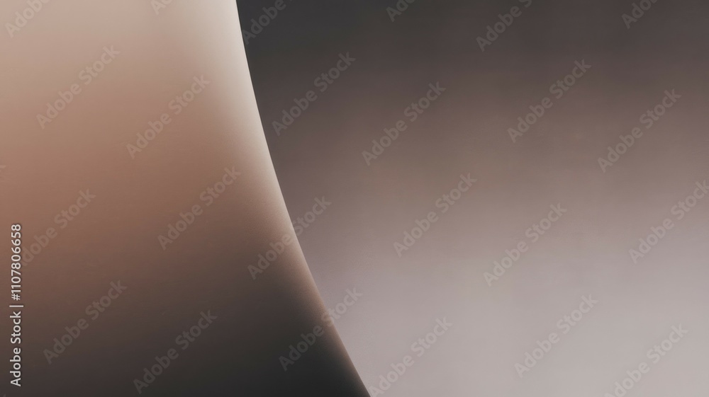 Aufkleber abstract brown gradient curve. soft brown hues blend seamlessly creating a calm, serene atmosphere. 