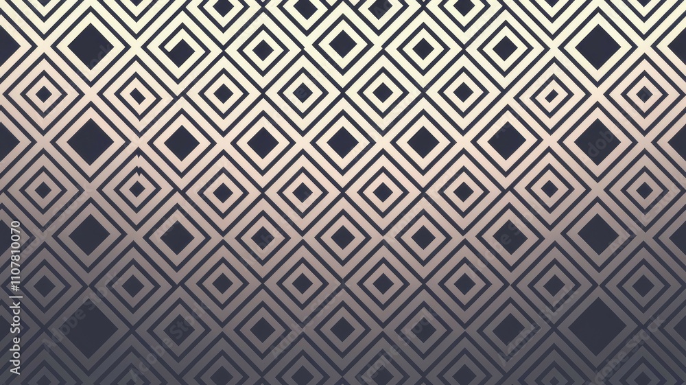 Aufkleber geometric square pattern. elegant diamond design, subtle gradient. repeatable texture ideal for back