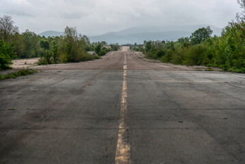 Fototapeta premium Ruins of underground airbase Zeljava, Bihac