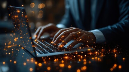 aml anti money laundering and cft countering the financing of terror regulations and compliance concept businessman use laptop with virtual aml and cft icon