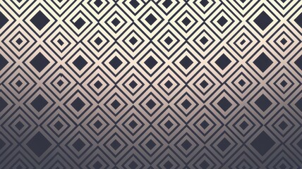 Geometric square pattern. Elegant diamond design, subtle gradient.  Repeatable texture ideal for backgrounds. Conveys sophistication and order.