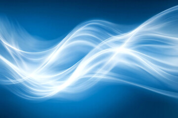 Fototapeta premium Calming Flowing Blue and Turquoise Waves, Soft Fluid Motion and Abstract Water Design for Relaxing and Serene Background