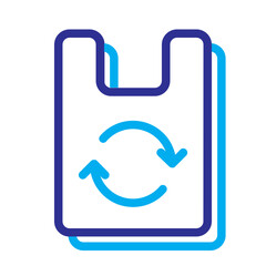 Obraz premium plastic recycle line icon