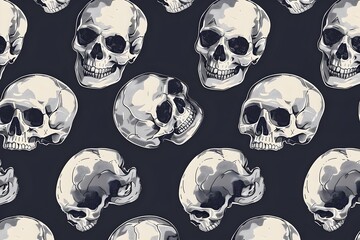 Skull pattern illustration
