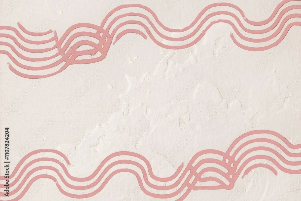 Aufkleber pink wave pattern texture. elegant blush pink wave design on a textured background. perfect for mini