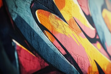 Fototapeta premium Artistic graffiti typography fade effect for innovative creations