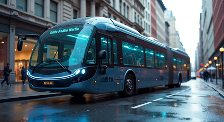 Fototapeta premium city bus station
