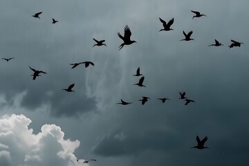 Fototapeta premium flock of birds