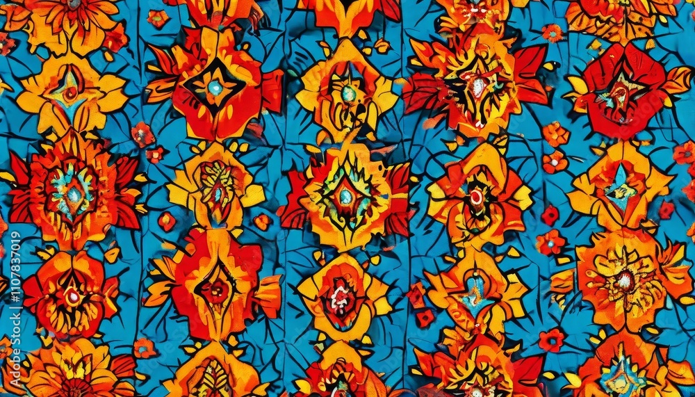 Poster stained glass. seamless looping multicolor animation footage. kaleidoscopic dynamic background. psyc