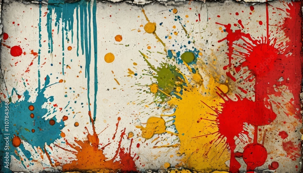 Aufkleber abstract animated twinkling stained background seamless loop video - watercolor splotch effect - fre