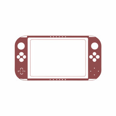3D Portable Handheld Video Game Console Isolated on White © Zeeshan