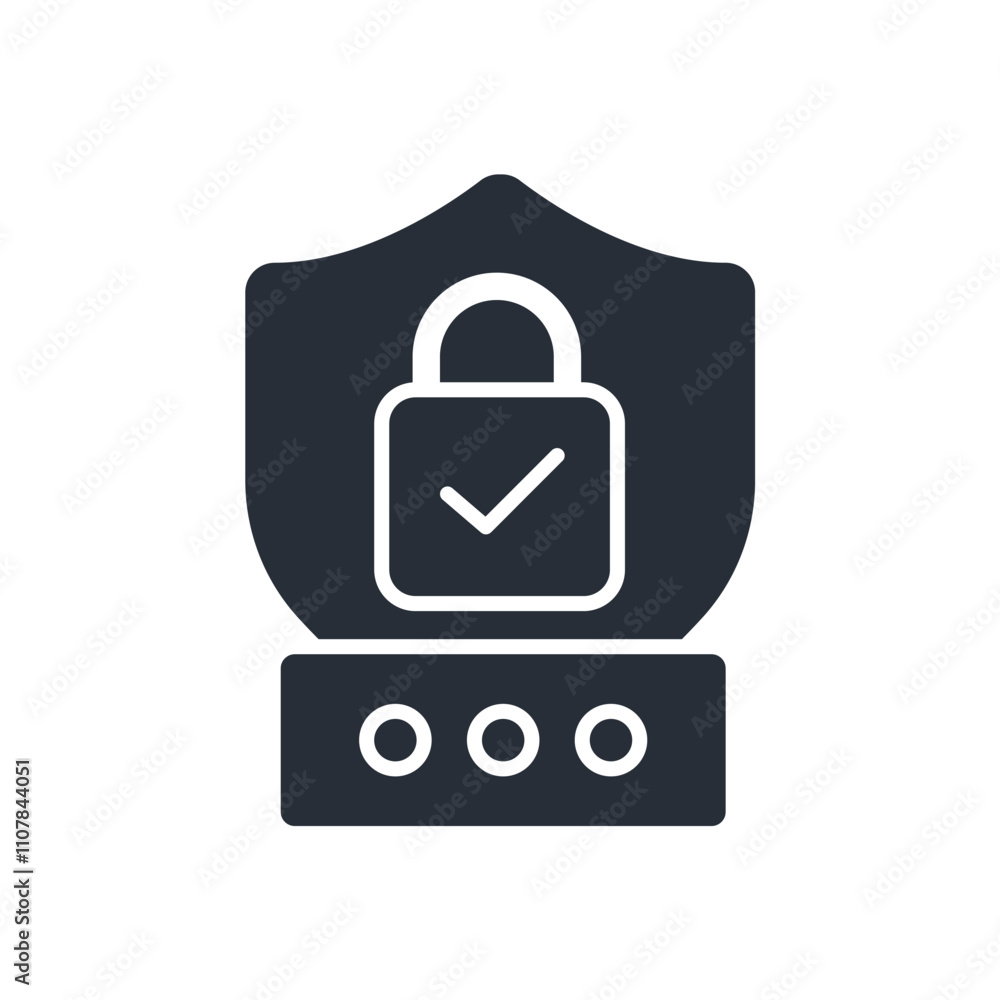Poster two factor authenticationicon. vector.editable stroke.linear style sign for use web design,logo.symb